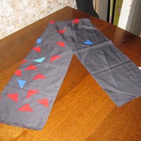 Винтажный мужской легкий двойной шарф