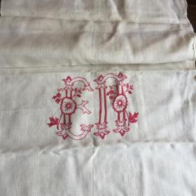 Старинный рушник под икону. полотенце 1910-1915 годов,домотканный