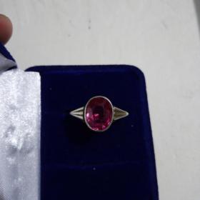 Кольцо Перстень Серебро 875пробы звезда Рубин