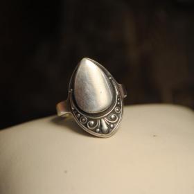 винтажное кольцо серебро 925 звезда 