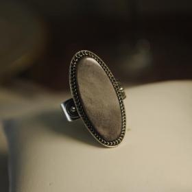 винтажное кольцо серебро 875 звезда иризирующий обсидиан свердловск состояние