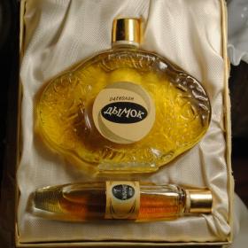 винтажный парфюмерный набор "ДЫМОК" одеколон духи гост 71  