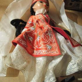 Кукла паричковая Ташигрушка СССР, винтаж