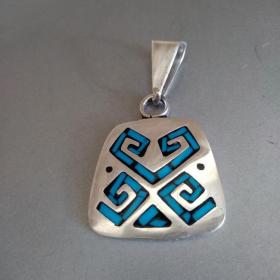 Серебряный кулон  Серебро 925 пр., эмаль.   Mexico.