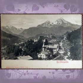 Антикварная открытка "Берхтесгаден". Германия