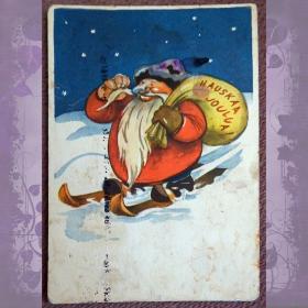 Открытка "Счастливого Рождества!". Финляндия. 1930-е годы
