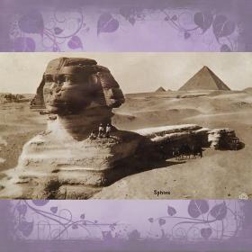 Антикварная открытка "Сфинкс". Египет