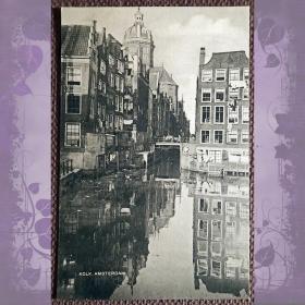 Антикварная открытка "Амстердам". Нидерланды