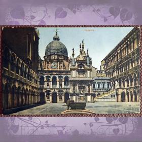Антикварная открытка "Венеция". Италия