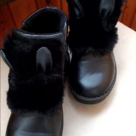 ботильоны женские обувь демисезонная -зимняя эко-кожа мех