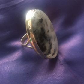 авторское огромное  шикарное кольцо серебро 925 с моховым агатом