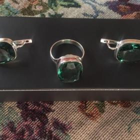  кольцо серебро 925 вставка  луковый зеленый аметист(празиолит)