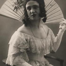 Старая фотография. Актриса в образе. 1929 год.