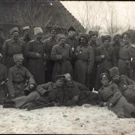 Первая мировая война. Групповое фото.