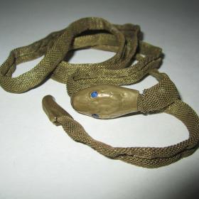 Пояс плетённый с застёжкой "Змея"