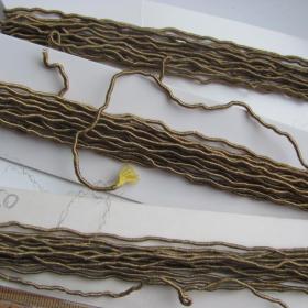 Шнур золотный натуральный металлизированный на кокошник русский сарафан косник