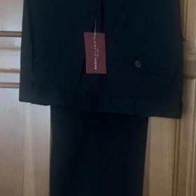 Новые с биркой Классические полушерстяные чёрные брюки немецкого бренда BRÜHL, размер 56