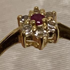 Английское винтажное кольцо / перстень 19 размер