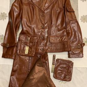 Кожаное стильное пальто -трансформер от Yiyimeier classic. Размер M ( 44)