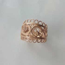 Кольцо "Кружевница" золото 583 пр