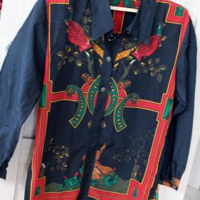 шелковая блузка 1990г