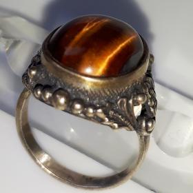 Винтажное кольцо, серебро, СССР