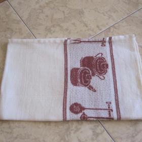 Льняное маленькое полотенце советских времен. Размеры:  32 х 50 см