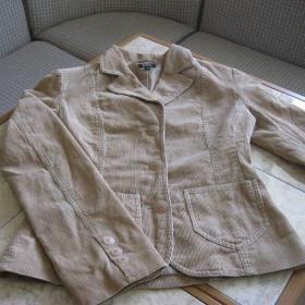  Женский вельветовый х/б пиджак, размер - 44 
