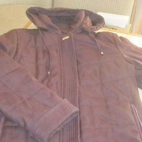  Пальто демисезонное с капюшоном, на молнии, размер 50-52