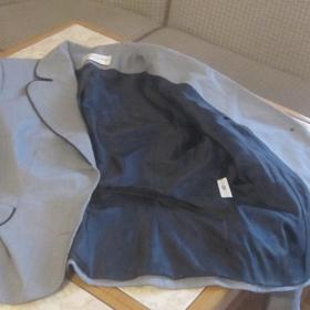  Пиджак  на подкладке в мелкую клеточку, размер 44 - 46
