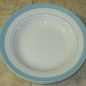 2 больших глубоких тарелки ЗИК,  диаметр - 24 см