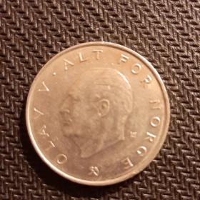 Монета 1 крона 1989 год Норвегия