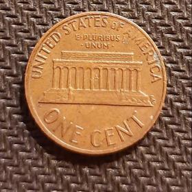 Монета 1 цент США 1973 год