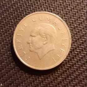 Монета 25 000 лир(25 бин) 1997 год Турция