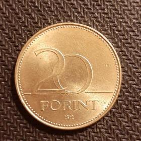 Монета 20 форинтов 1993 год Венгрия. VF
