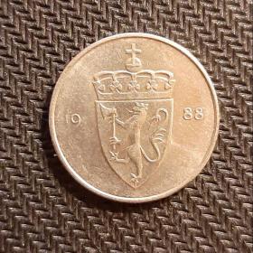 Монета 50 эре(ORE) 1988 год Норвегия VF