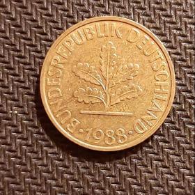 Монета 10 пфеннингов 1973,1979,1982,1984,1985,1988,1990,1991,1994 г.г.ФРГ(Германия)