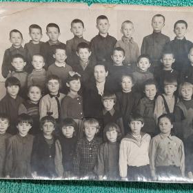 Коллективное фото. Школьники. 1949 год.
