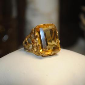 шикарный винтажный перстень кольцо "леденец" чехословакия маркировка  
