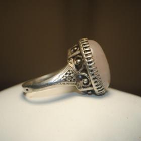 винтажный перстень кольцо глубокое посеребрение натуральный камень  