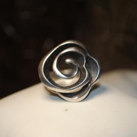 кольцо "роза" серебро 925 болгария  