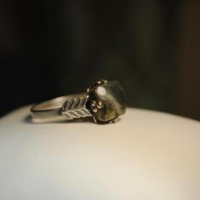 винтажное кольцо мельхиор маркировка натуральная яшма  