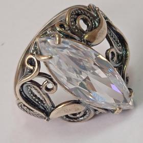 Кольцо перстень серебро 925 пробы
