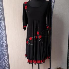 Платье новое чёрное стильное 50 размер