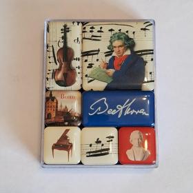 Бетховен,7 сувенирных винтажных магнитов из ГЕРМАНИИ 