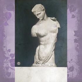 Антикварная открытка "Психея". Национальный музей. Неаполь