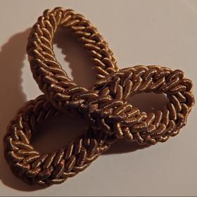 Антикварная пришивная фурнитура из металлизированного шнура