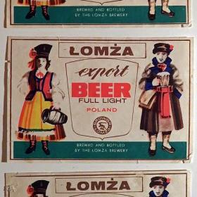 Этикетка. Пиво "Lomza" (Польша)