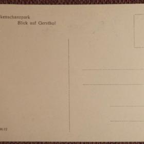 Антикварная открытка "Вена. Парк Тюркеншанц. Вид на Герстхоф". Австрия