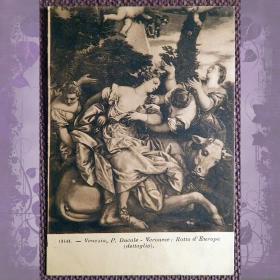 Антикварная открытка. Веронезе "Похищение Европы"
